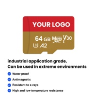 Carte mémoire haute vitesse U3 personnalisée en vrac 64 Go 128 Go 8 Go Carte TF 16 Go 32 Go Cartes SD pour caméras de surveillance