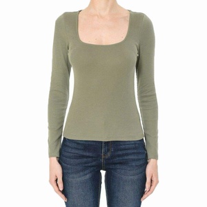 Camiseta de Manga Larga de Algodón Personalizada para Mujer, Transpirable y Antibolitas, Estilo Casual - Product Image 2