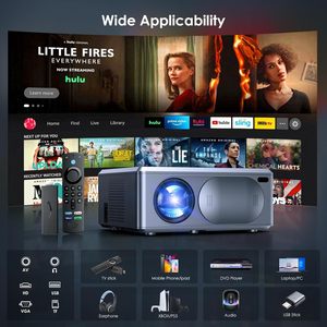 Proyector DLP M2 5G WiFi 720P con Lámpara LED para Exteriores, Mini Cine en Casa, Portátil, Compatible con 2G y 3D, Android 9, 32 GB de Almacenamiento /USB/Portátil/ - Product Image 3