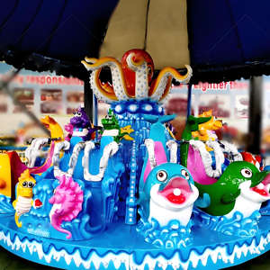 Aventure sous-marine Kids Ride Rotary Shark Water Shooting Game Amusement Park Rotating Rides - Product Image 4