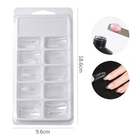 500 pièces/sac faux ongles 35 ongles différents couleurs naturelles et transparentes cercueil Stiletto couverture complète presse sur ongles conseils
