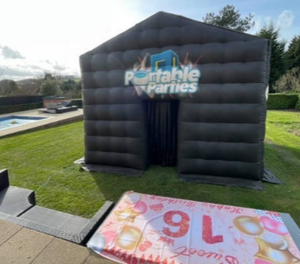 Barraca inflável portátil preta de <span class=keywords><strong>20ft</strong></span>, festa grande, iluminação led, inflável, clube noturno - Product Image 4
