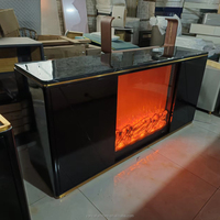 Meilleures ventes : Meubles TV avec plateau en marbre, meubles TV avec cheminée électrique pour salon et ensemble de tables basses - Fabrication