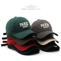 Gorra de Béisbol de Algodón Vintage sin Estructura de 6 Paneles, Bordada a Medida, Lavada, Estilo Papá, Unisex para Hombre y Mujer, Venta al por Mayor, OEM