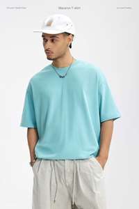 Camiseta Casual de Hombre, Oversize, con Hombros Caídos, 100% Algodón Ecológico y Sostenible, 260 GSM, Transpirable y de Secado Rápido - Product Image 4