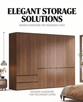 Armoire de rangement modulable avec portes miroir et éclairage LED pour espaces résidentiels et commerciaux