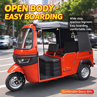 Véhicule Électrique Chinois à Trois Roues Fermé pour 3 Passagers, Tuk Tuk Baja j TVS King Minibus