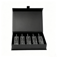 Boîte cadeau rigide magnétique personnalisée en carton pour parfum, huile essentielle, emballage écologique, logo personnalisé de luxe pour cadeau cosmétique