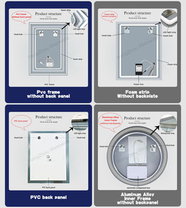 <span class=keywords><strong>Specchio</strong></span> LED da <span class=keywords><strong>Bagno</strong></span> Personalizzabile, Rettangolare Senza Cornice, <span class=keywords><strong>Antiappannamento</strong></span>, Alta Definizione, Retroilluminato, IP44, per Vanità - Product Image 6