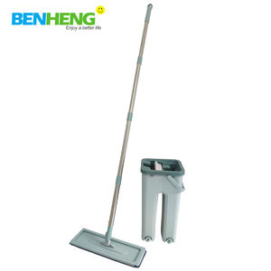 Mopa Plana de Microfibra Reemplazable de Manos Libres para Limpiar Pisos, Mopa Mágica Giratoria 360 con Cubo, OFERTA - Product Image 3