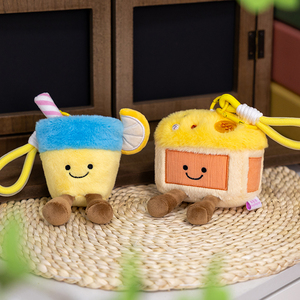 ตุ๊กตาโคโคนัทและน้ำมะนาวเขตร้อน - ซีรีส์มหาสมุทรสุดนุ่มพร้อมใยฝ้าย PP, พวงกุญแจคลายเครียด - Product Image 6
