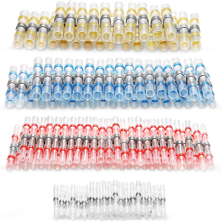 120 Stück Mogen Solder Seal Wire Connector Kits, Löt dichtung Heat Shrink Butt Connectors Terminals