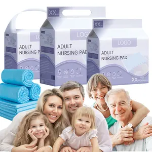 Almohadillas de cama para adultos antideslizantes de absorción rápida impermeables de primera calidad, almohadillas desechables para bebés y ancianos