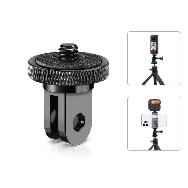 Reliable PULUZ 1/4 Inch Screw Metal Tripod Mount Action Camera Adapter