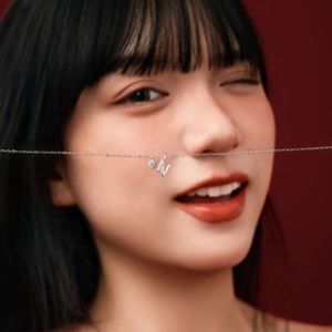 Dylam Rhodium Plated Dainty CZ Alphabet -N- Letter Necklace, Personalized Name <b>Initial</b> Necklace for Women Female - Product Image 3