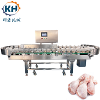 Machine de tri pondéral de qualité alimentaire pour volailles, pattes de poulet, ailes, trotteurs de porc, saucisses, steaks Kehong KHLH-6J