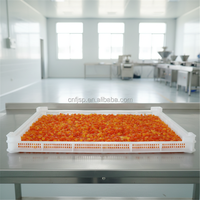 Papaya-blokjes, Gouden Fruit, Gedroogde Papaya-granulaat, Kant-en-klare Snacks, Bak ingrediënten gemengd met gedroogde yoghurt