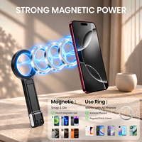 Support de téléphone magnétique personnalisé avec logo, trépied, bâton à selfie pliable en plastique ABS pour téléphone, cadeau de voyage, vente en gros