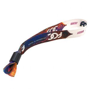 สายรัดข้อมือผ้าสำหรับงานอีเว้นท์ งานแต่งงาน งานปาร์ตี้  แบบกำหนดเองได้ - Product Image 4