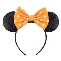 Bandeau de fête dessin animé souris grande vague point oreille bandeau Micky bébé bandeaux