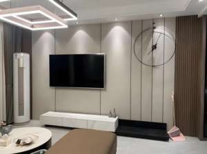 Современная Классическая интерьерная декоративная панель из древесного шпона фоновая стеновая панель Геометрическая Водонепроницаемая огнеупорная бамбуковая древесная плита - Product Image 5