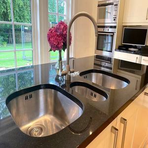 Comptoirs de cuisine en granit noir naturel d'Inde, carrelage, comptoirs de <span class=keywords><strong>magasin</strong></span>, meubles de salle de bain, îlot de cuisine en pierre, dessus de table - Product Image 2