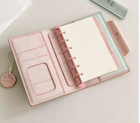 Carnet de budget A7 à feuilles mobiles avec enveloppes à monnaie, reliure détachable et portable, élégant, pour usage quotidien – Vente chaude