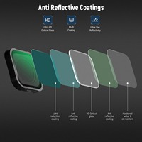 Objectif macro NEEWER 15X 46 mm avec cadre en alliage d'aluminium, verre pour caméra d'action Hero 12/11/10/9/8/7/6, filtre HD multi-couches anti-reflet