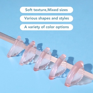 Prothèses de rehaussement de cils en silicone <span class=keywords><strong>ultra</strong></span>-douces et antidérapantes, réutilisables, de tailles variées, style japonais et coréen, avec coussinet rose - Product Image 4