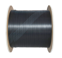 Cable de Fibra Óptica Monomodo de 1 Núcleo G652D G657A G655 para FTTH, Cable Plano de Bajada