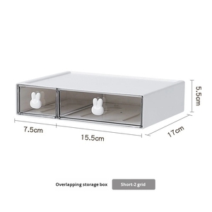 Organisateur de bureau multi-compartiments, tiroir de rangement, boîte à papeterie, porte-stylos, armoire, conteneur de bureau en plastique, vente en gros - Product Image 6