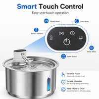 Fontaine à eau pour chat en acier inoxydable avec capteur intelligent, distributeur d'eau automatique pour animaux de compagnie avec minuterie pour chats et chiens d'intérieur OEM ODM