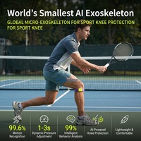 Mini-exosquelette de soutien du genou IA, design respirant de science-fiction pour le tennis, le badminton et les sports de balle