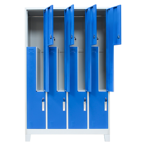 <span class=keywords><strong>Vestiaire</strong></span> en forme de Z et de L, 8 compartiments, Pack plat en métal, <span class=keywords><strong>casier</strong></span> de gymnastique, 8 portes, armoire en acier - Product Image 5