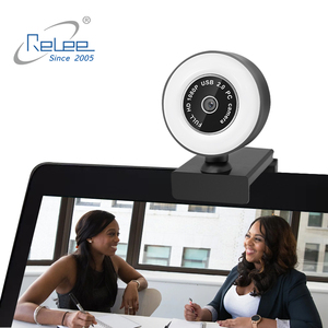 Streaming cámara <span class=keywords><strong>Web</strong></span> 1080P 2K Autofocus cámara <span class=keywords><strong>Web</strong></span> HD construido en anillo ajustable Luz de <span class=keywords><strong>Google</strong></span> para <span class=keywords><strong>Google</strong></span> conocer facebook - Product Image 3