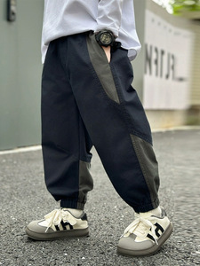 <span class=keywords><strong>Pantaloni</strong></span> da Lavoro per Bambini Maschi, <span class=keywords><strong>Pantaloni</strong></span> con Lacci alle Caviglie, Abbigliamento Primaverile Ampio per Bambini, Abbigliamento Primaverile per Ragazzi, <span class=keywords><strong>Pantaloni</strong></span> Eleganti per Bambini Più Grandi - Product Image 4