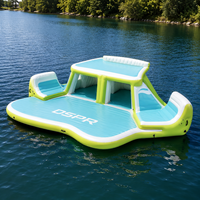 Plateforme flottante gonflable avec surface en EVA, flotteur robuste pour yacht, bateau, utilisation en lac
