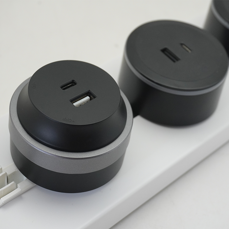 VNX Track Socket USB Electrical Outlet Rail Portable Track Socket