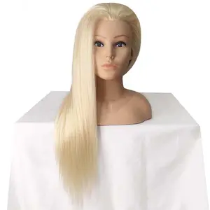Mannequin Head With Yaki Hair Practice Beauty Hair Salon Barber