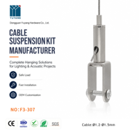 Support de fixation réglable pour câble, fourche à clipser, pince à câble pour suspension d'éclairage, fabricant OEM ODM