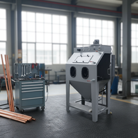 Cabinet de sablage manuel personnalisé sans poussière sec humide Type de machine de sablage portable en gros avec CE