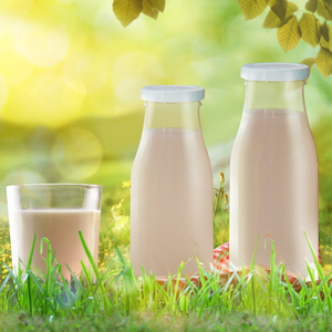 16oz 200ml 250ml 310ml 500ml 1000ml 1 liter kaca kosong bening botol susu kaca bulat - Product Image 6