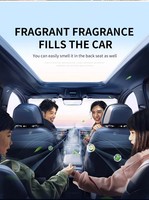 Clip d'arôme magnétique rond en alliage pour grille d'aération de voiture, parfum agrumes, logo personnalisé, désodorisant pour l'intérieur de la voiture