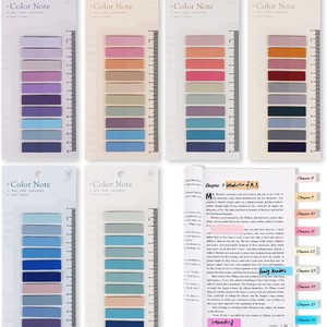 Myway <span class=keywords><strong>Hot</strong></span> Bán đầy màu sắc Pet lỗi đánh dấu chỉ số dán ghi chú dính với người cai trị không thấm nước tự dính Memo Pads - Product Image 1