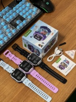 Reloj Inteligente para Niños en Oferta, GPS+LBS+AGPS+WiFi, Triple Posicionamiento, 4G, IP67, Geo Cercado, Videollamada, Reloj de Pulsera Cuadrado para Niños