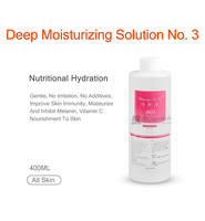 Solution de peeling pour le visage, hydratante, dermabrasion, hydrafacial, solution de peeling aquatique, nettoyage de la peau, 3 flacons
