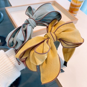 Accessoires de cheveux de mode coréenne, début du printemps, bandeau pour femmes, nouveau motif imprimé, nœud simple, <span class=keywords><strong>coiffure</strong></span>, cadeau fait main pour femmes - Product Image 2