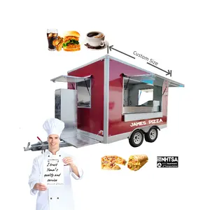 16.4ft Long Unique Mobile Kitchen Food Truck Fast Food Carts Trailer for Panama Food Fried Chicken BBQ