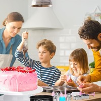 Ensemble de 700 outils de pâtisserie avec outils de sculpture pour fondant, plateaux tournants pour gâteaux, douilles en silicone, ensemble d'outils et fournitures de décoration de gâteaux