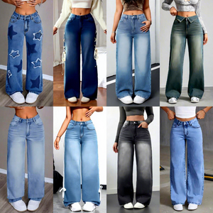 Jeans Baggy da Donna, <span class=keywords><strong>Pantaloni</strong></span> in Denim a Vita Alta e Gamba Dritta, Stile Y2K Streetwear, Oversize, Casual e Trendy - Product Image 4